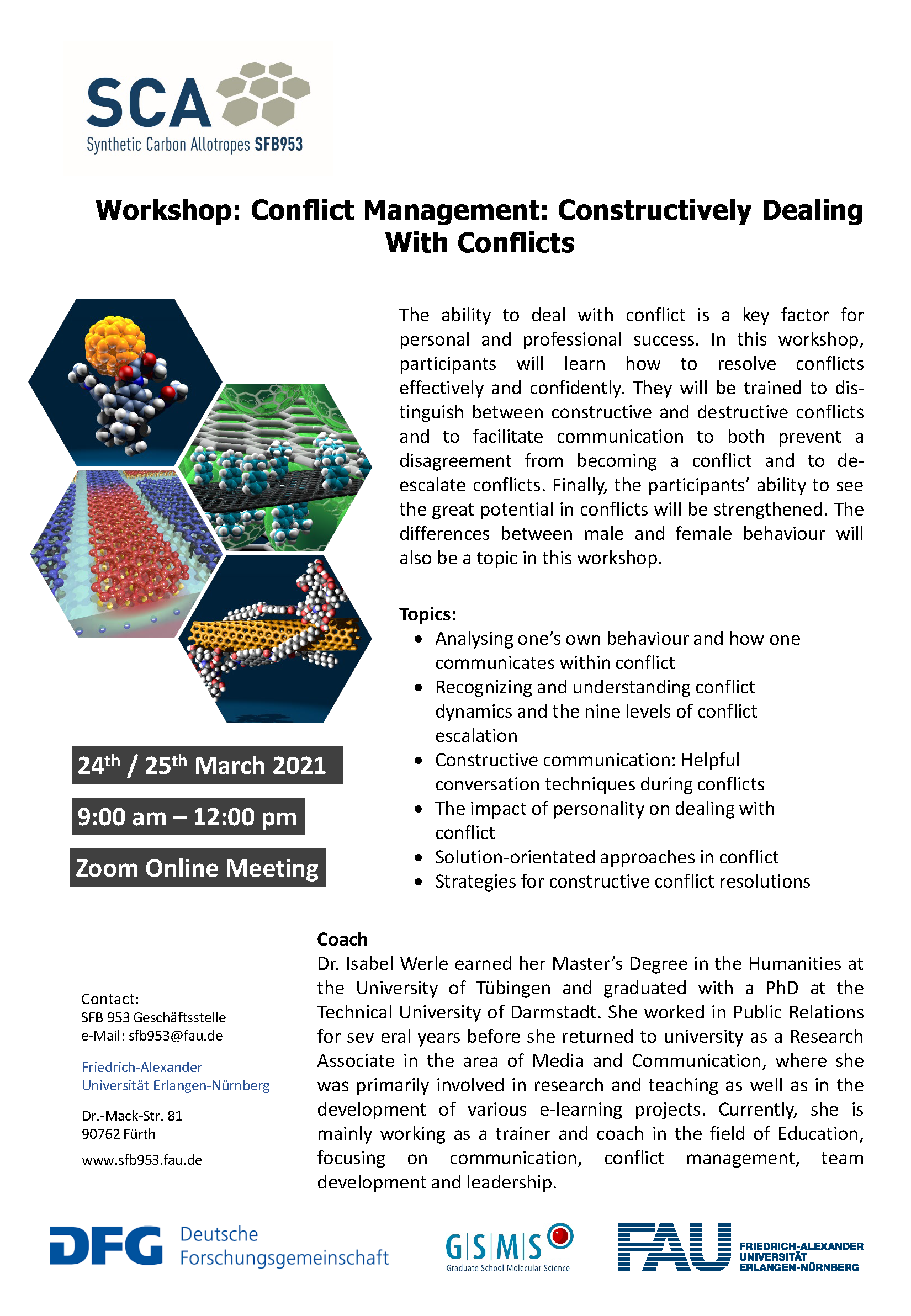 Poster "Workshop: Conflict Management"