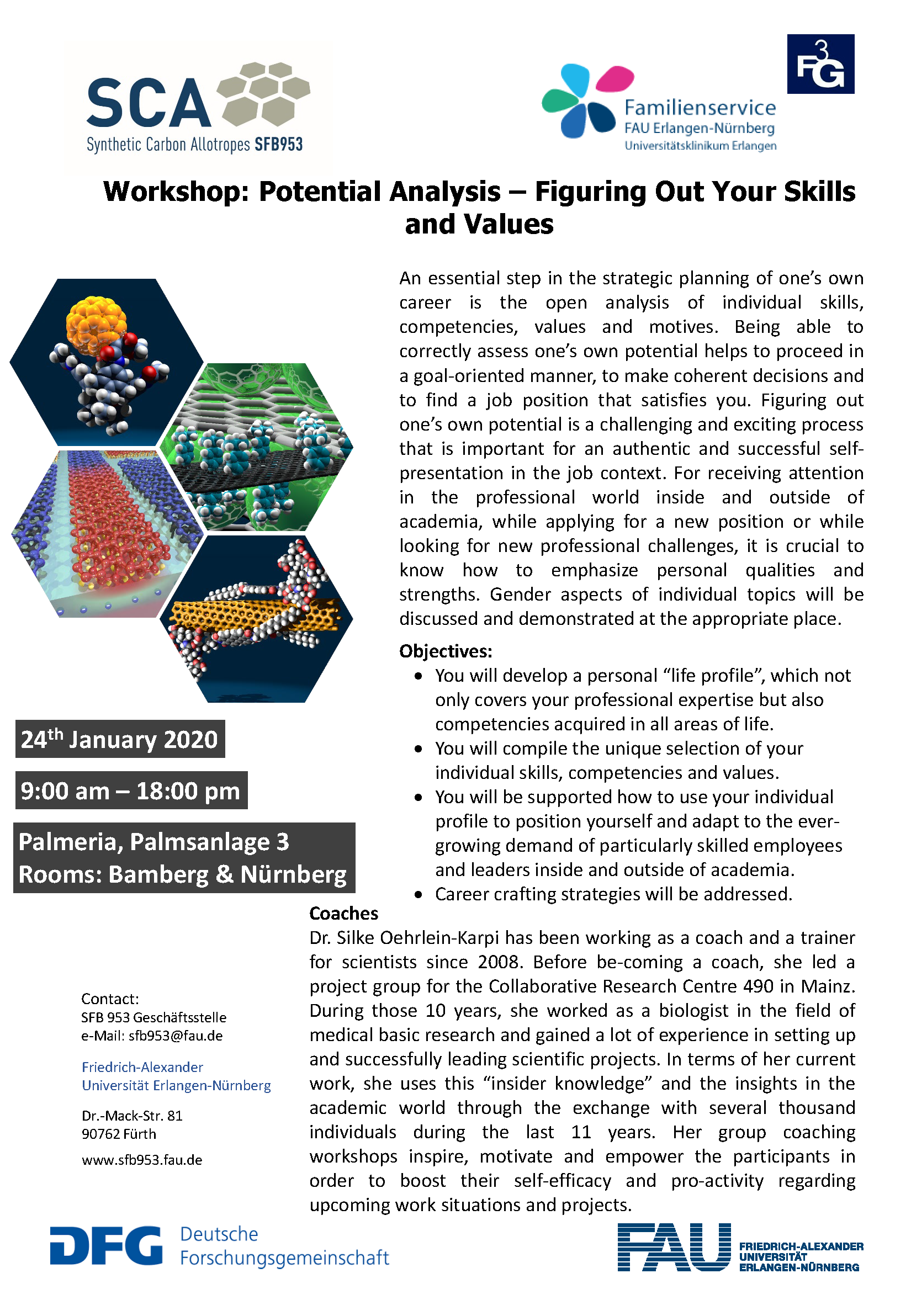 Poster "Workshop: Potential Analysis"